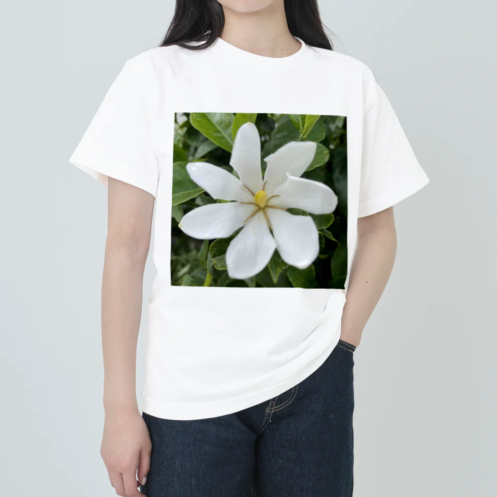 でおきしりぼ子の実験室の梔子の花 Heavyweight T-Shirt