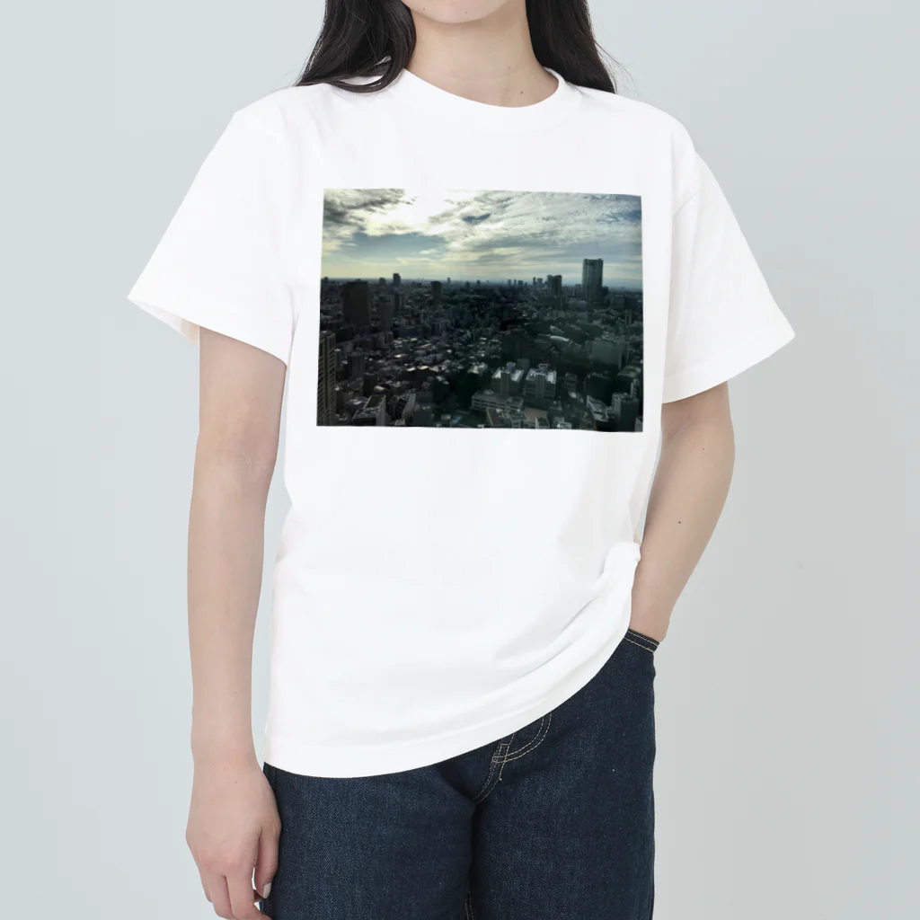 いそがしくてもメシの空の写真シリーズ5 ヘビーウェイトTシャツ