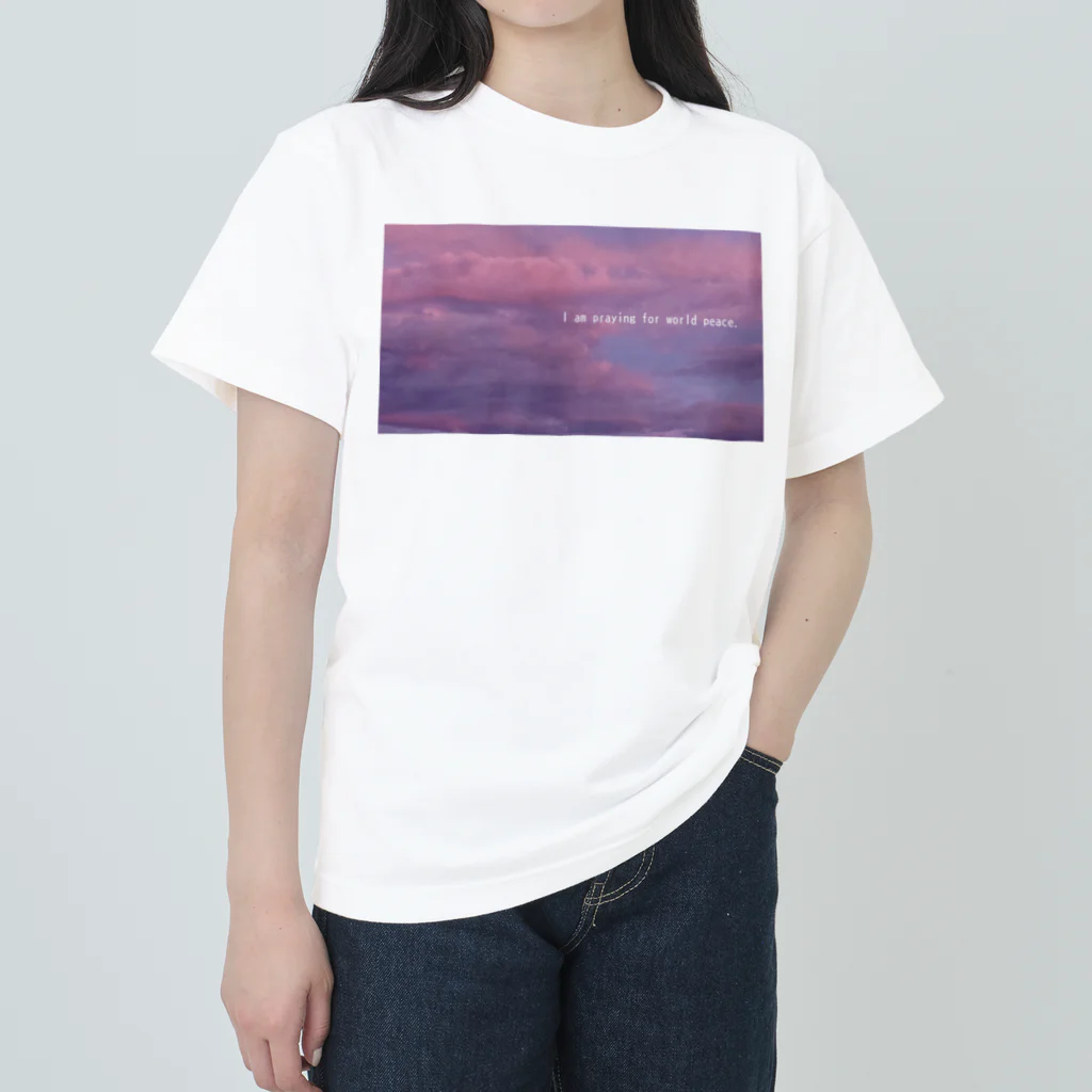 RIVERFIELDの夕空 Heavyweight T-Shirt