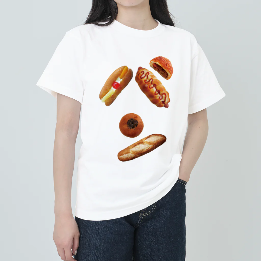 よだれ堂のパンで”パン”🥖🥯 ヘビーウェイトTシャツ