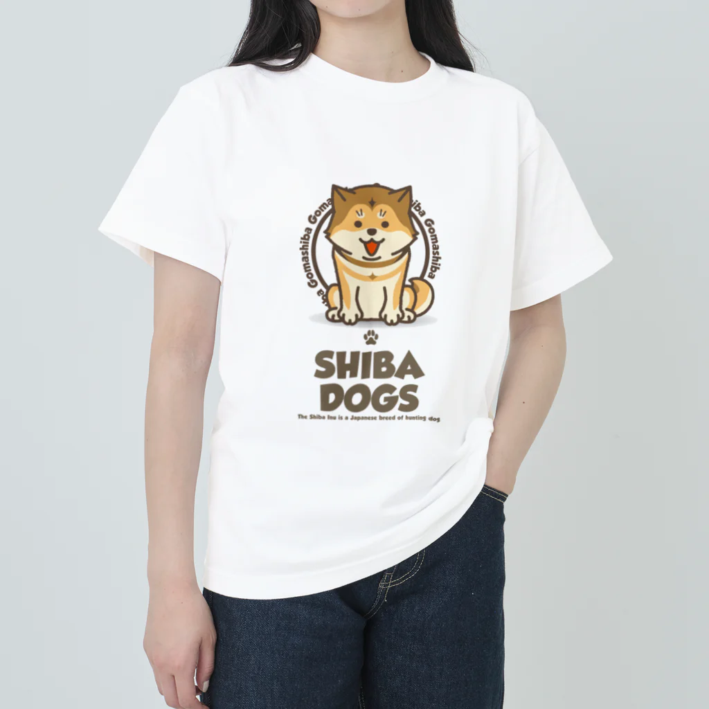 neguse511のSHIBA DOG　胡麻 ヘビーウェイトTシャツ