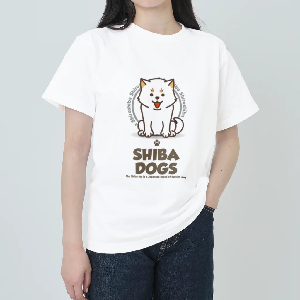 neguse511のSHIBA DOG　白 Heavyweight T-Shirt