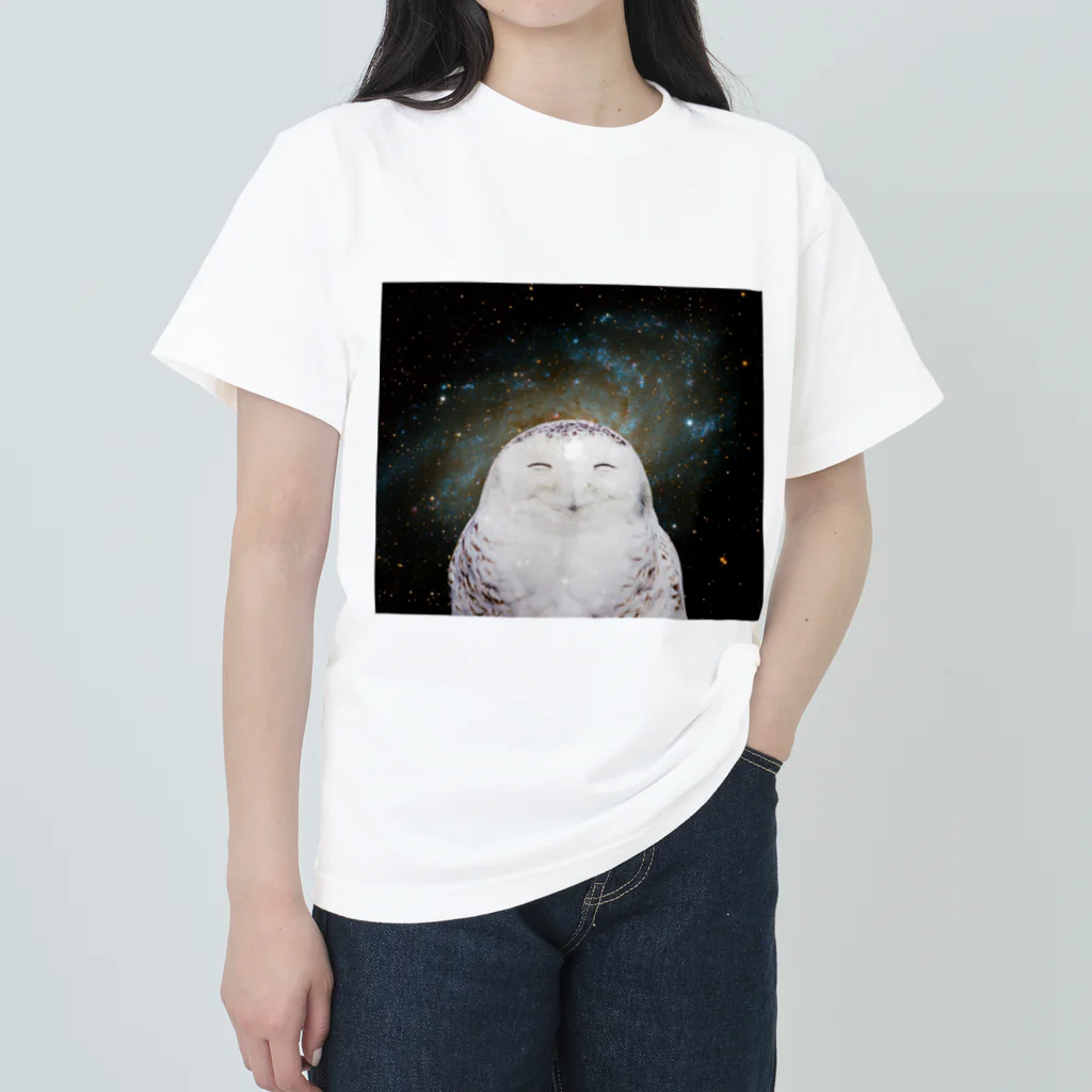 SpaceAnimal -スペースアニマル-の宇宙梟 Heavyweight T-Shirt