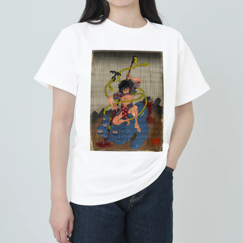 nidan-illustrationの"武者絵" 3-#1 Heavyweight T-Shirt