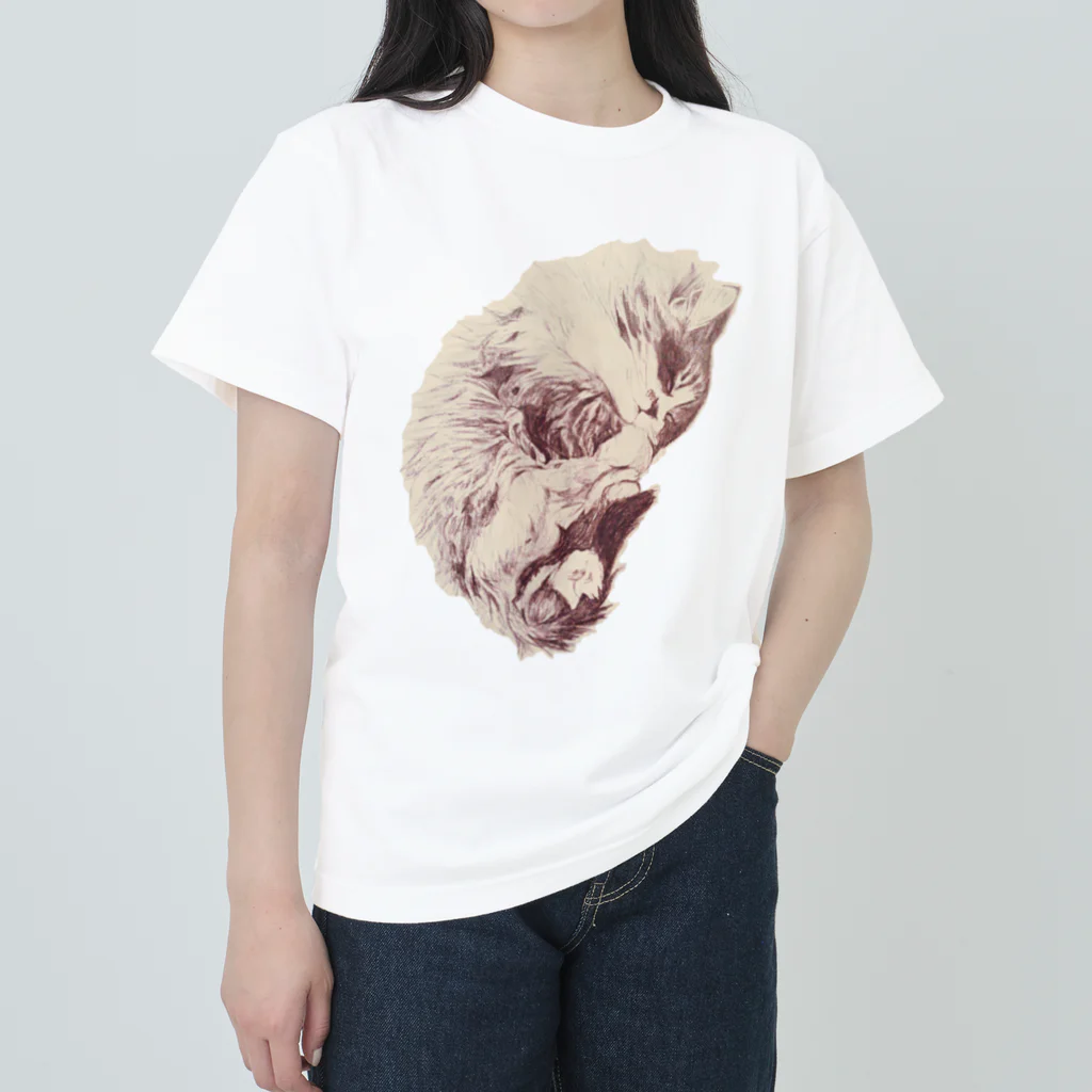 evaのねこ ヘビーウェイトTシャツ