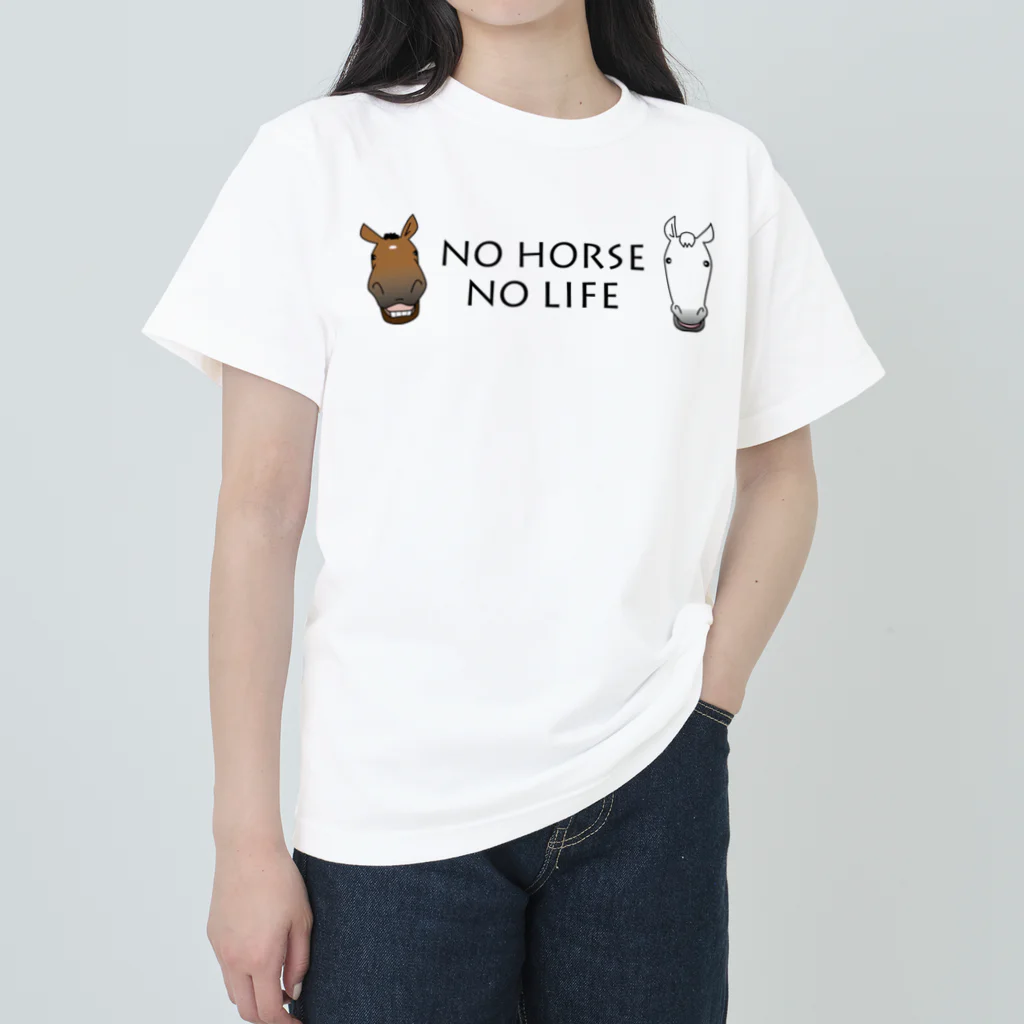 SHOP HAPPY HORSES（馬グッズ）のスピプーロゴ ヘビーウェイトTシャツ