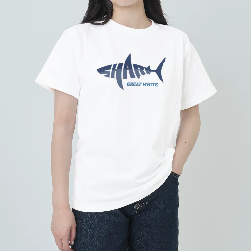 【予告】第２弾！#SUZURIのTシャツセール開催！！！★kg_shopのSHARK -Logo Style- Heavyweight T-Shirt