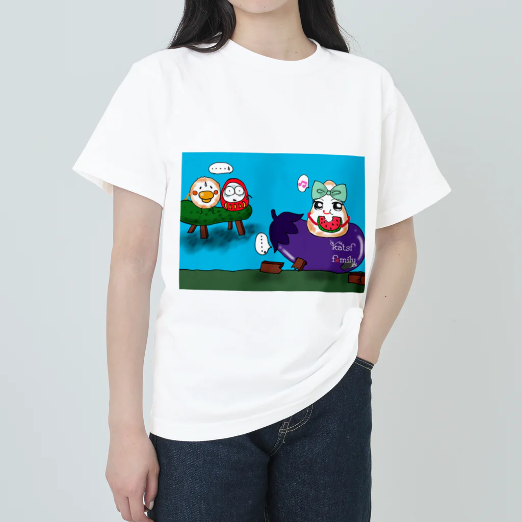 Katsf family samisamiのねりものがたり2022.8 ヘビーウェイトTシャツ