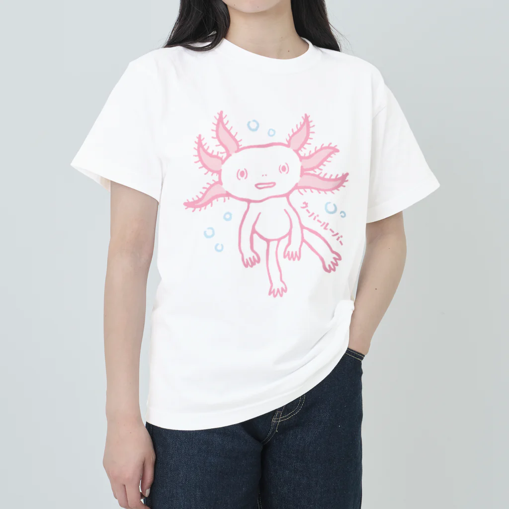 mincruのおとぼけ顔のウパさん_ピンクver Heavyweight T-Shirt