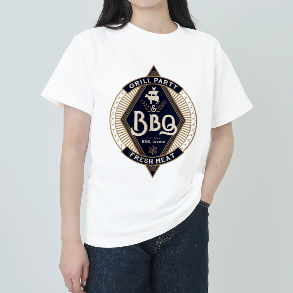 &BBQのバーベキューグッズ販売のBBQ　グリルパーティー ヘビーウェイトTシャツ