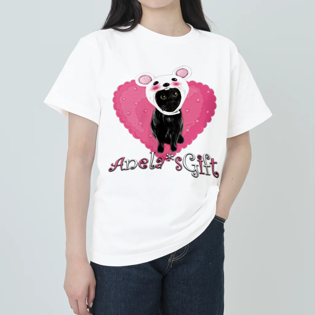 Anela'sGiftのはーとふるめいちゃん Heavyweight T-Shirt