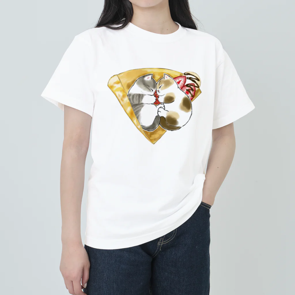 mofusandのにゃんこクレープ ヘビーウェイトTシャツ