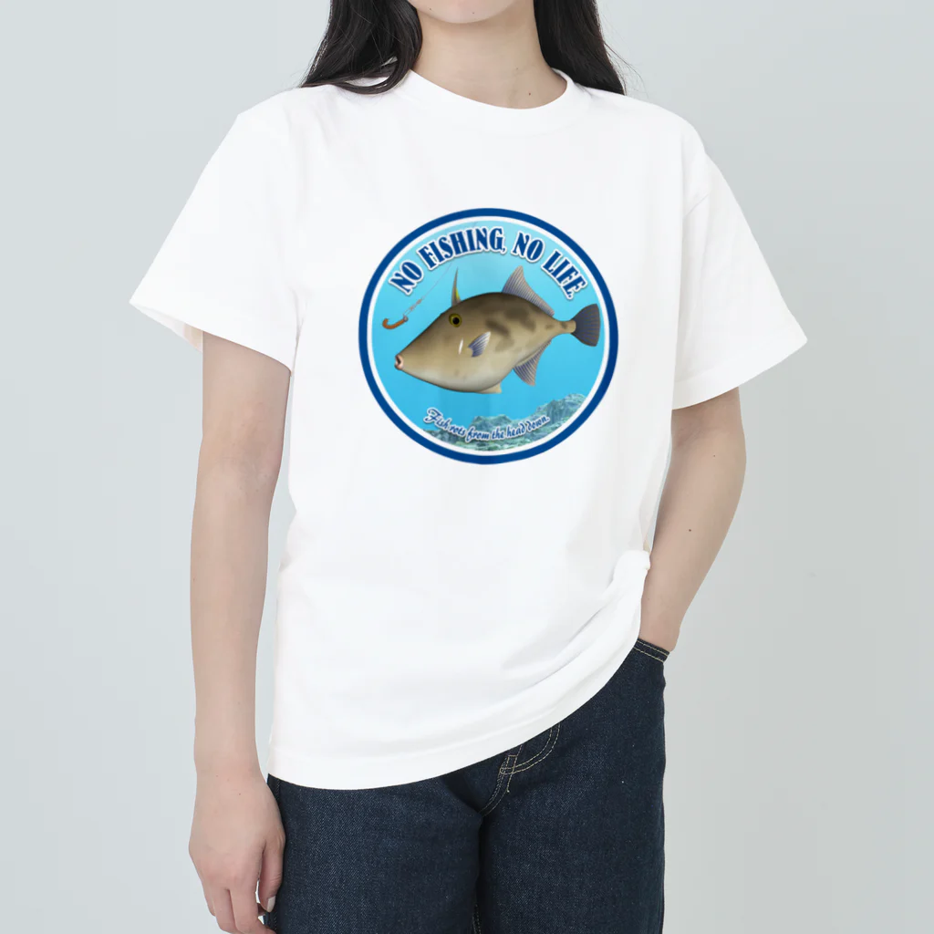 猫と釣り人のUMAZURAHAGI_2R Heavyweight T-Shirt