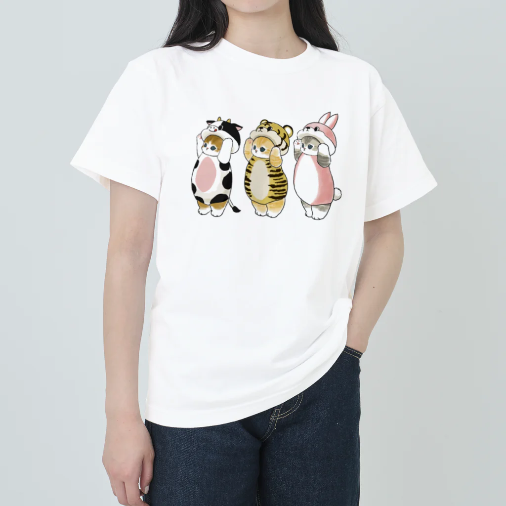 mofusandの被り物にゃん Heavyweight T-Shirt