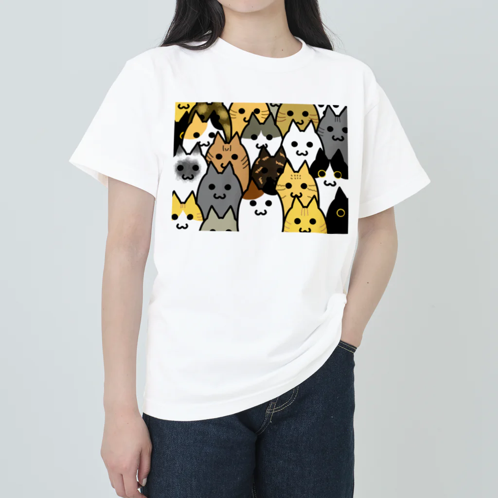 SHOP ベアたんの猫いっぱい Heavyweight T-Shirt