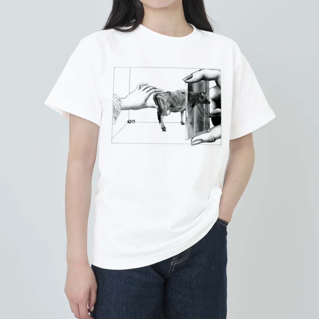 eriyaosakiの丑を運ぶ Heavyweight T-Shirt