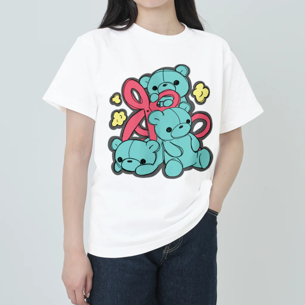 みゃい🧸🐾のはさみくみゃ３ ヘビーウェイトTシャツ