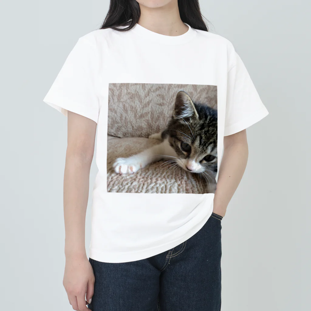 南の島のにゃんこのこねこのパル～南の島のにゃんこ～ Heavyweight T-Shirt