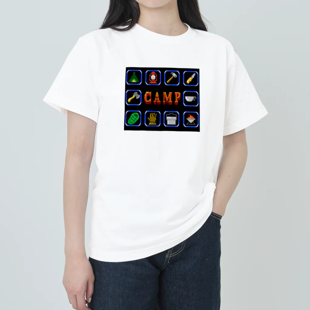 スロータイプ書店 Slowtype BooksのCAMP キャンプ 256-1 ヘビーウェイトTシャツ