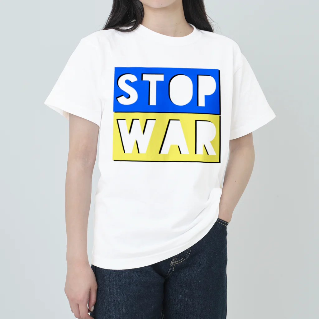 LalaHangeulのSTOP WAR  ヘビーウェイトTシャツ