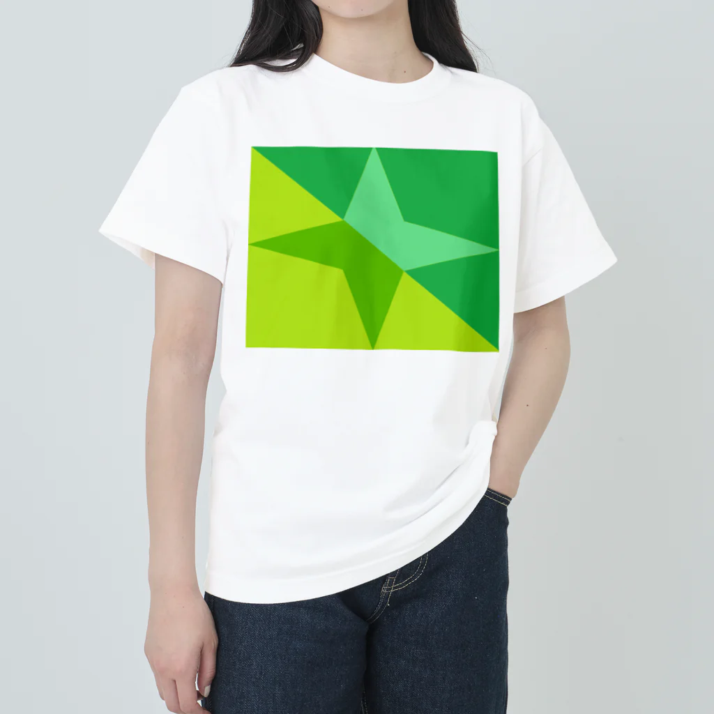 みょん-みょんの手裏剣（緑）ｋ Heavyweight T-Shirt