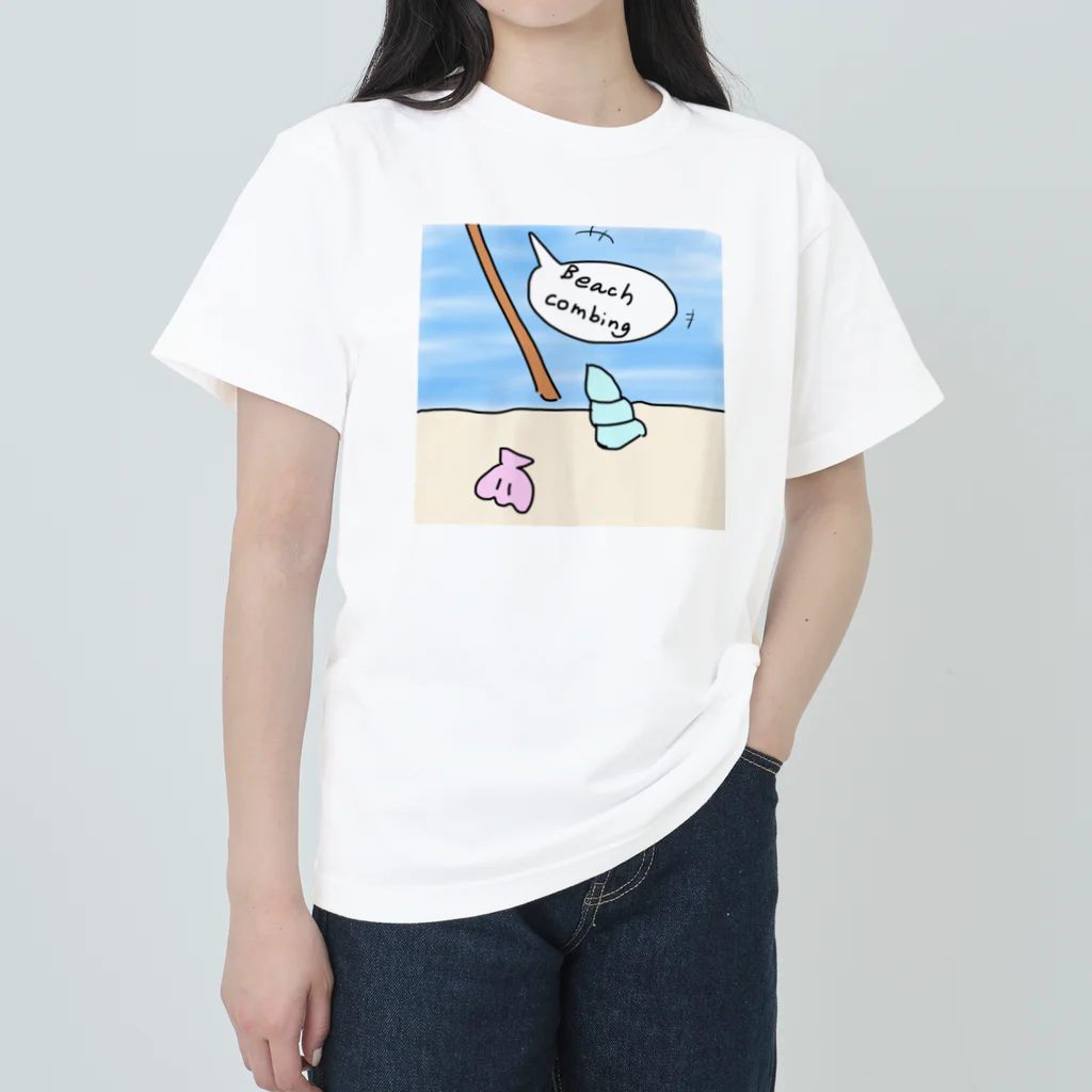 Opapanのビーチコーミング Heavyweight T-Shirt