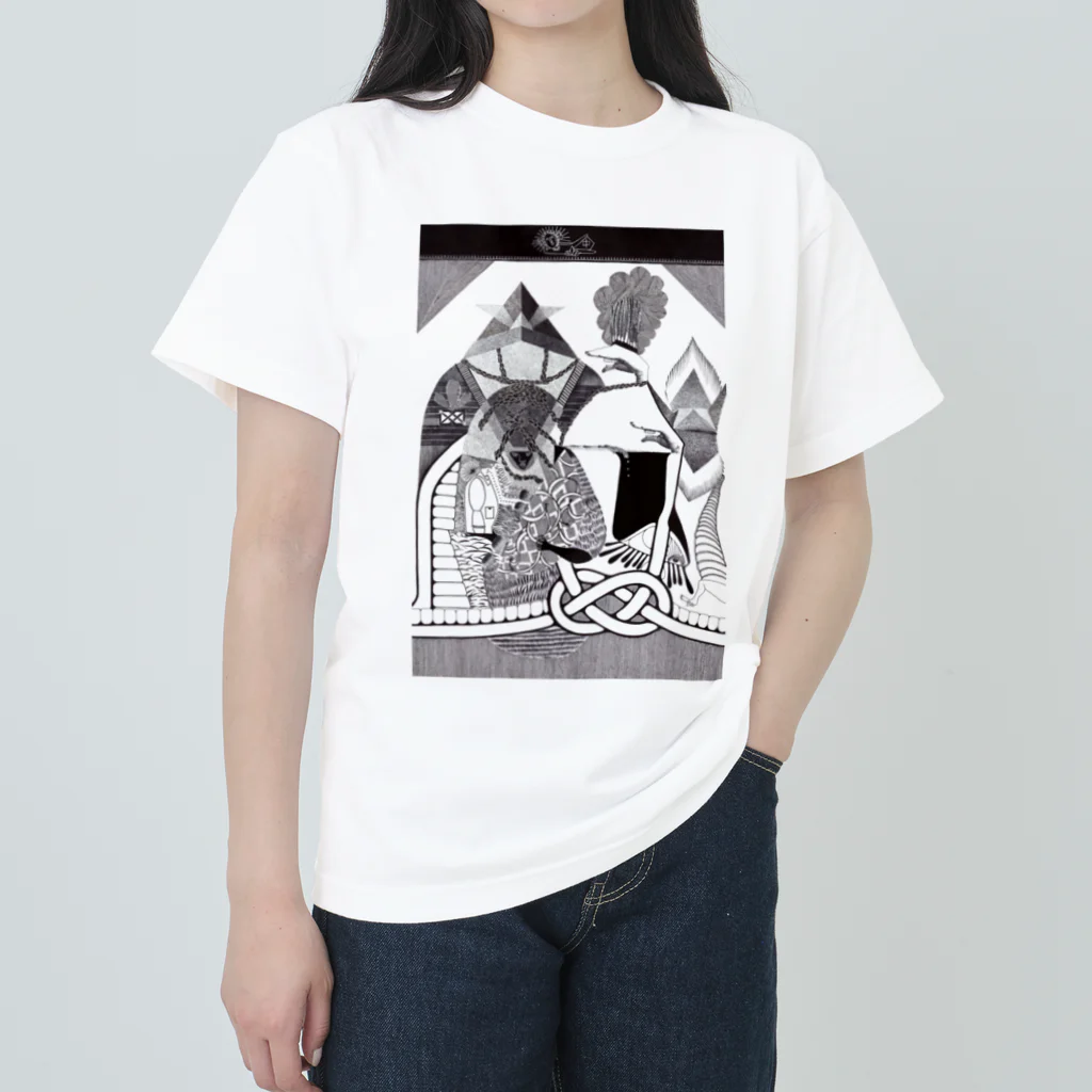 moriokasachi.artの劇団員 ヘビーウェイトTシャツ