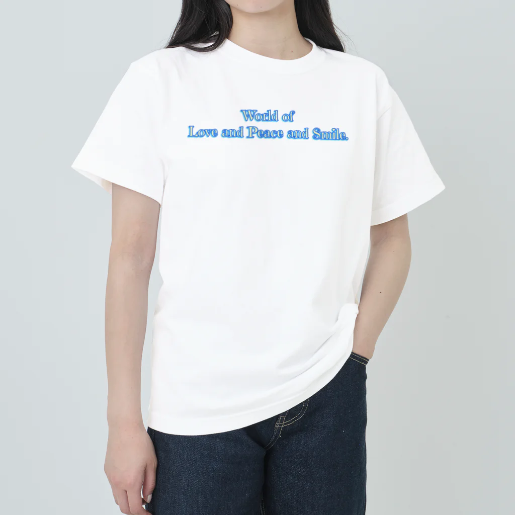 Mona♡ChirolのWorld of Love＆Peace＆SmileーBlue Vol.②ー ヘビーウェイトTシャツ