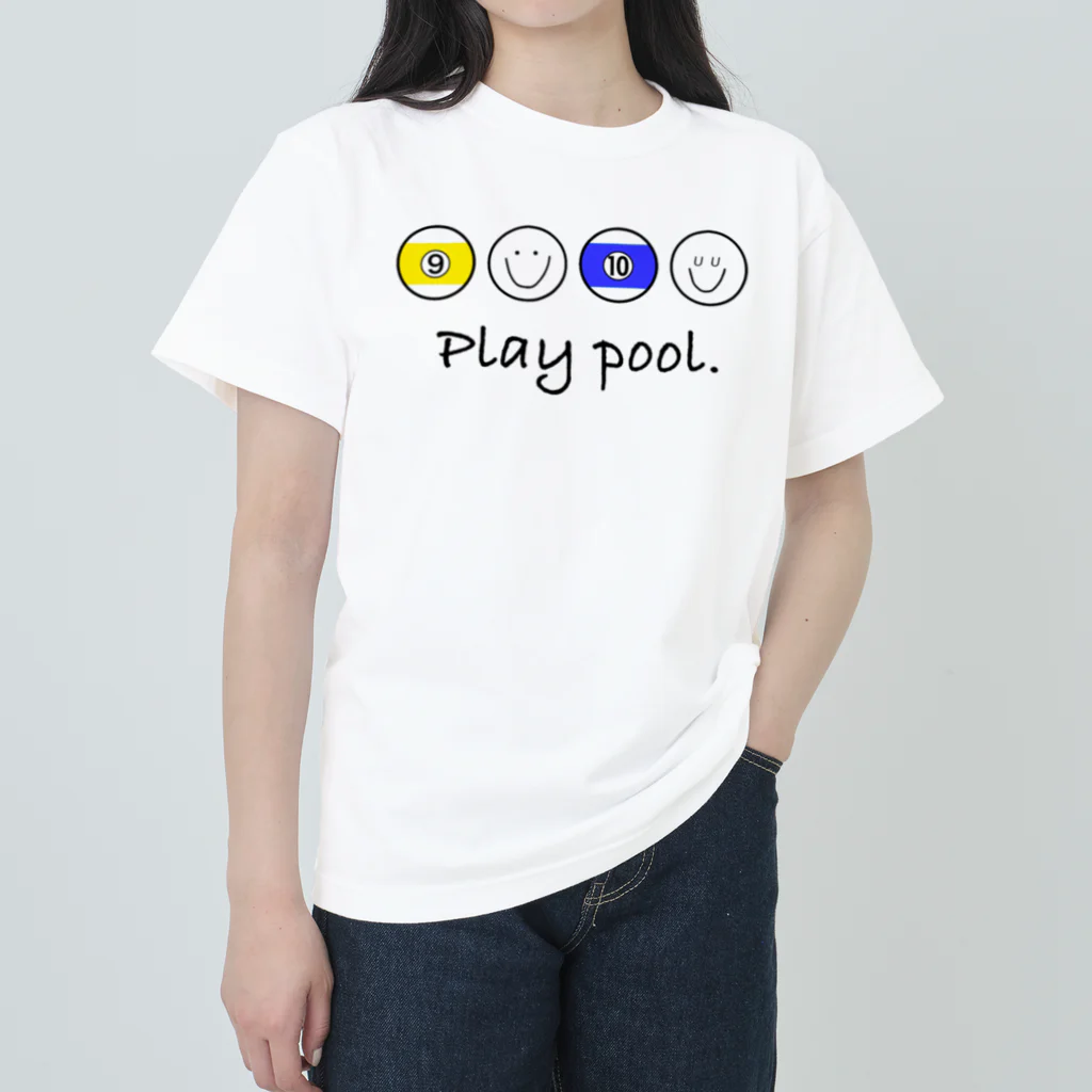 LOCO.AYAの厚み合ってる？ビリヤードデザイン。 ヘビーウェイトTシャツ