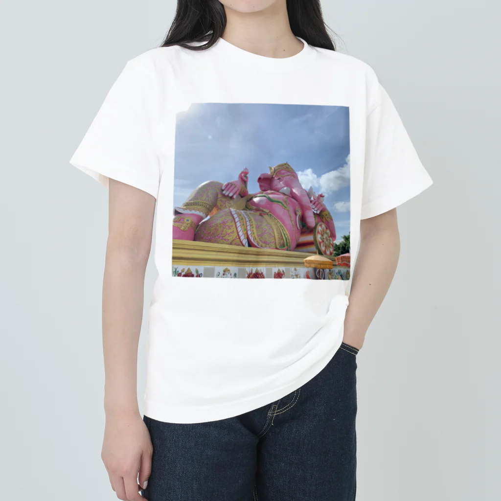 MPKのPink ガネーシャ Heavyweight T-Shirt