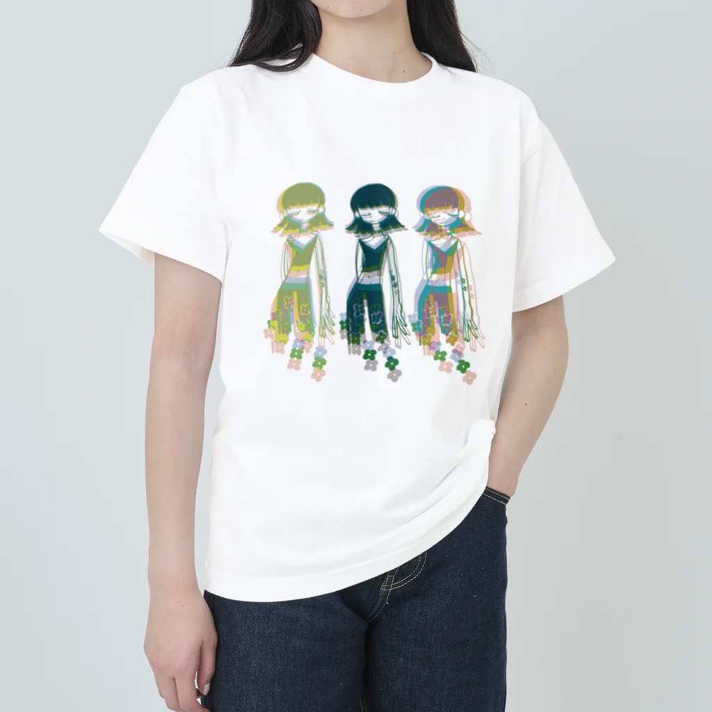 marcoporoのぶれてる子たち ヘビーウェイトTシャツ