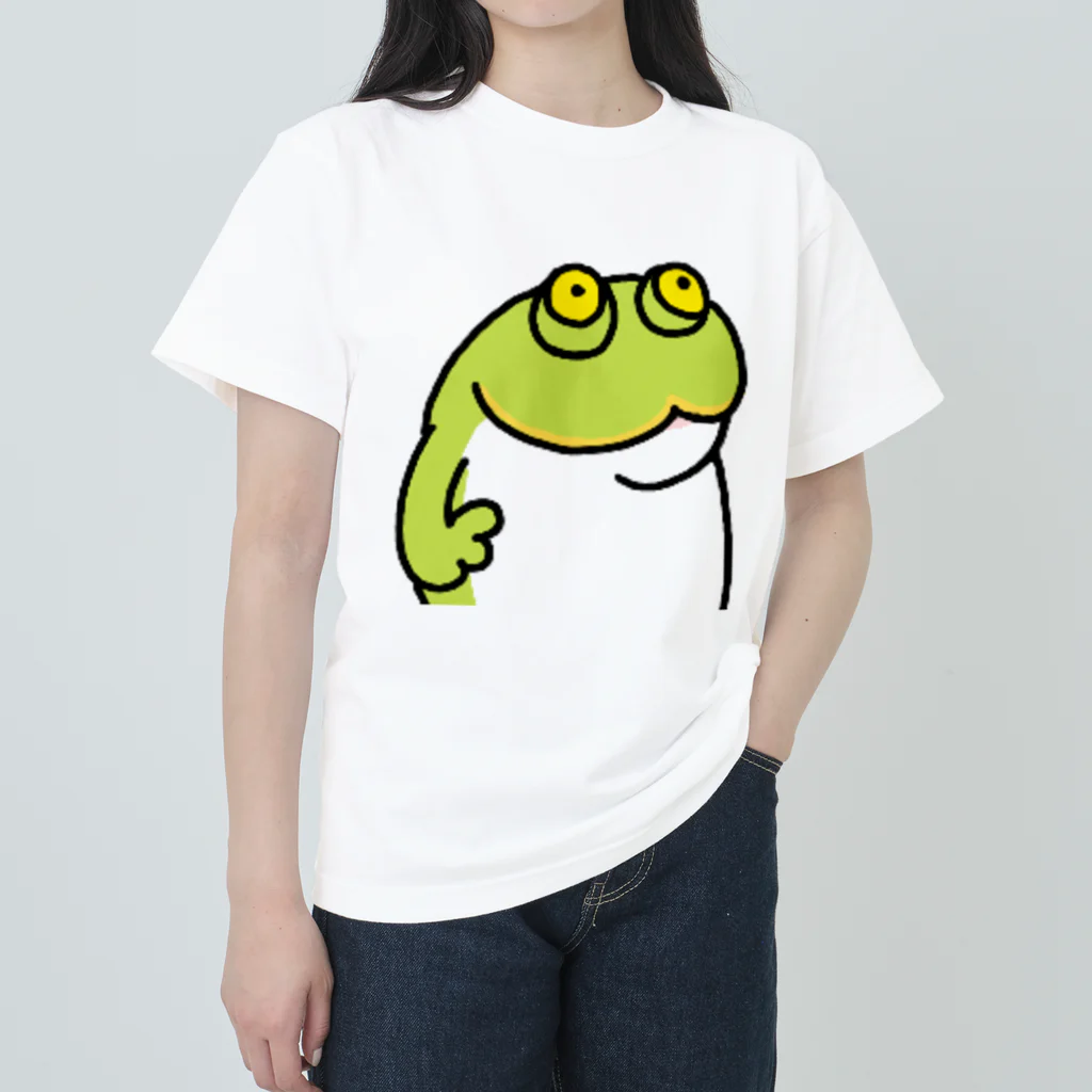 ぴょろりんちょ🐤のバジェットかえるのかわいいTシャツ Heavyweight T-Shirt