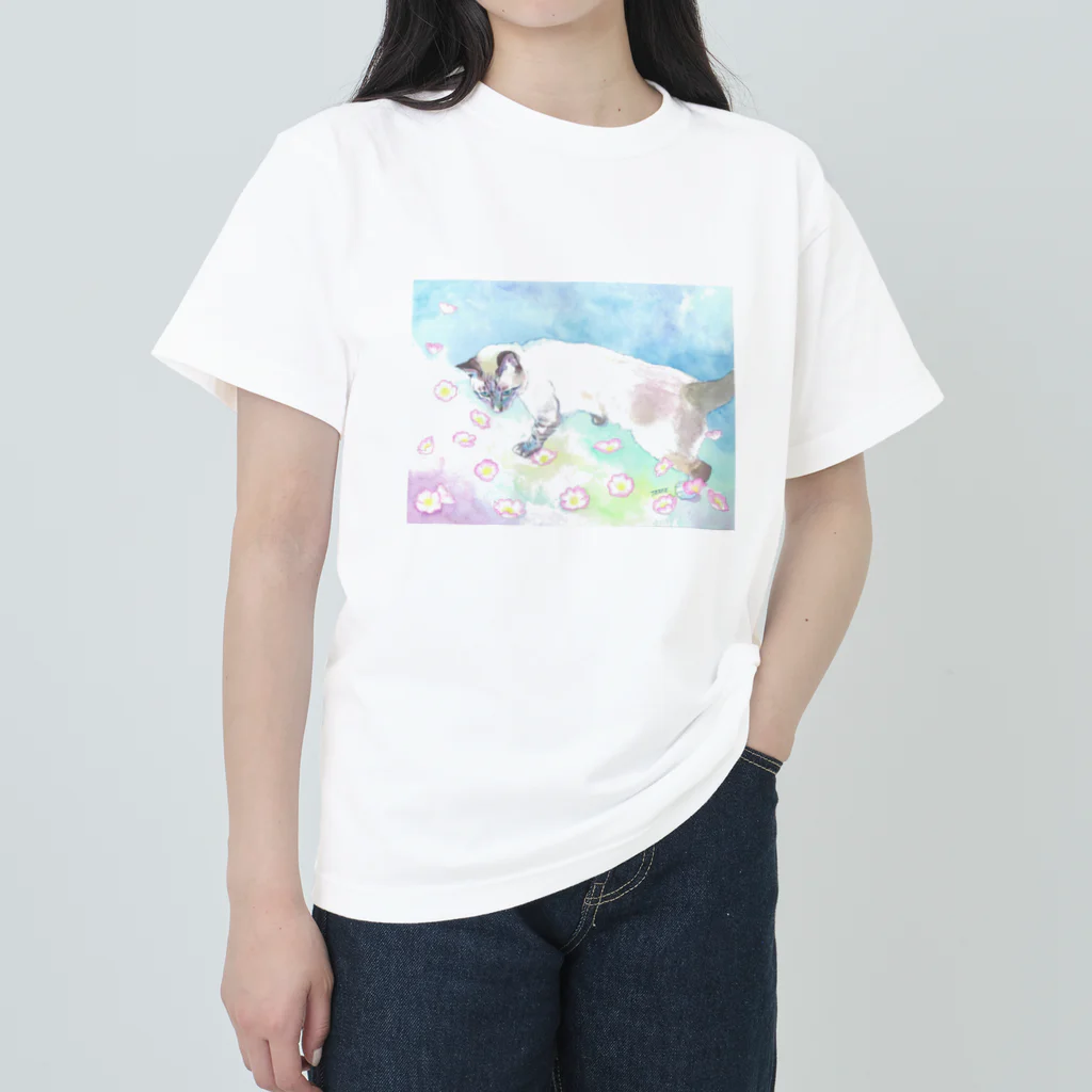 りとるたまの自由な心 ヘビーウェイトTシャツ