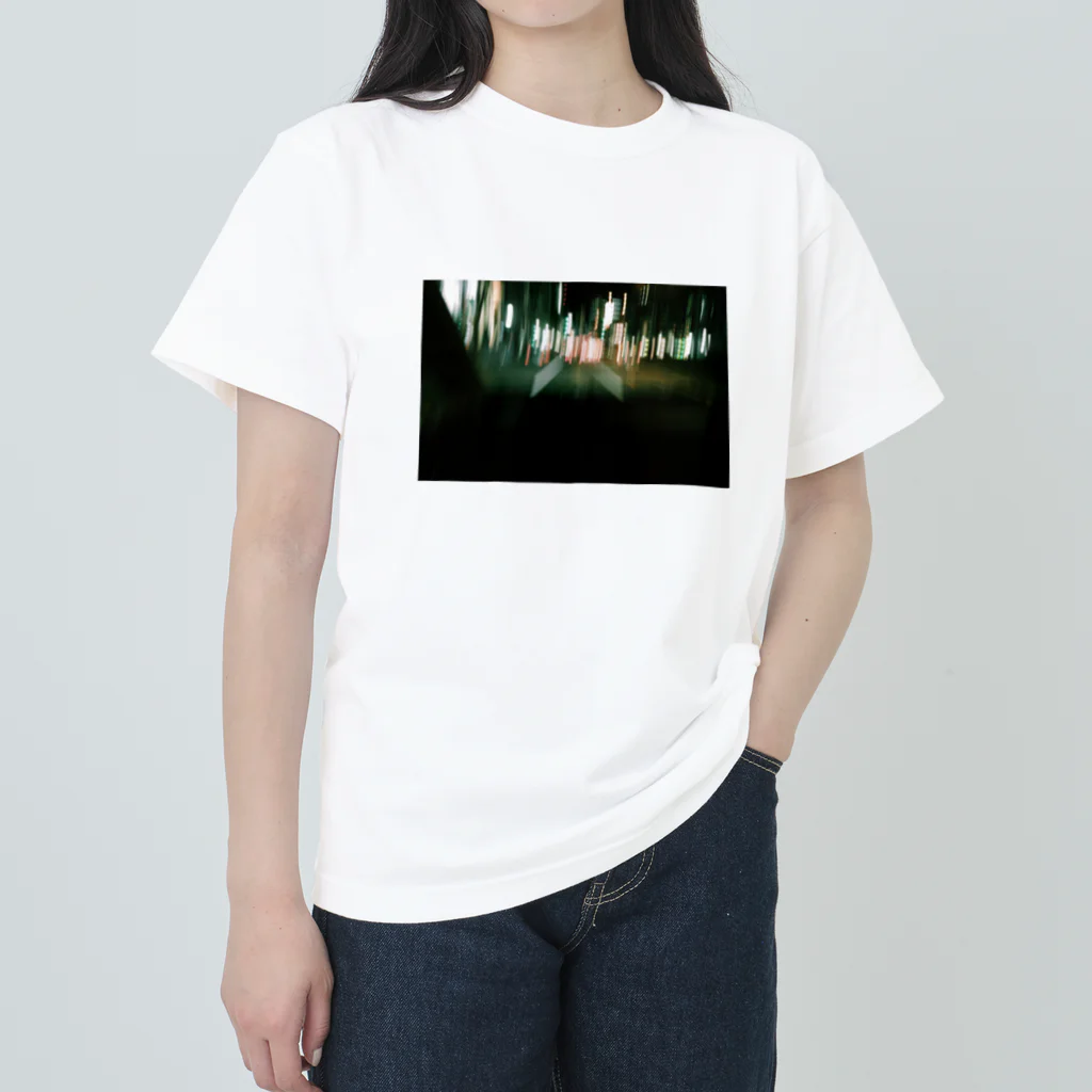 natsume denpouのcity lights ヘビーウェイトTシャツ