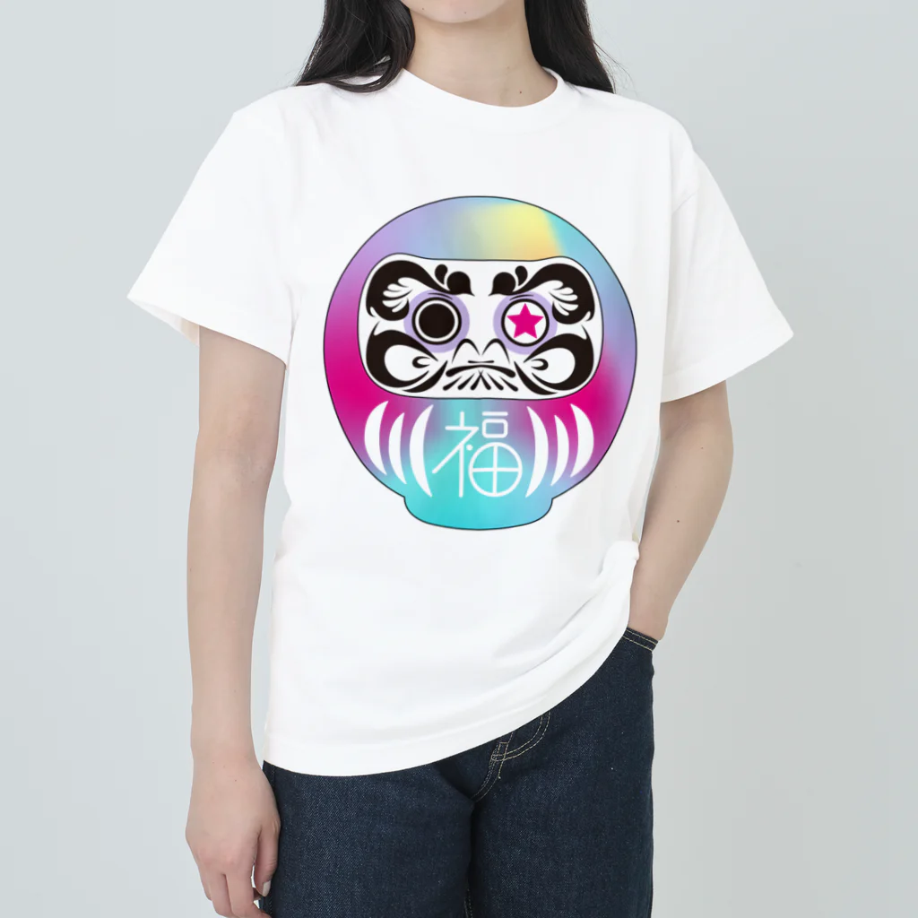 umino_GFのサイケデリック達磨 ヘビーウェイトTシャツ