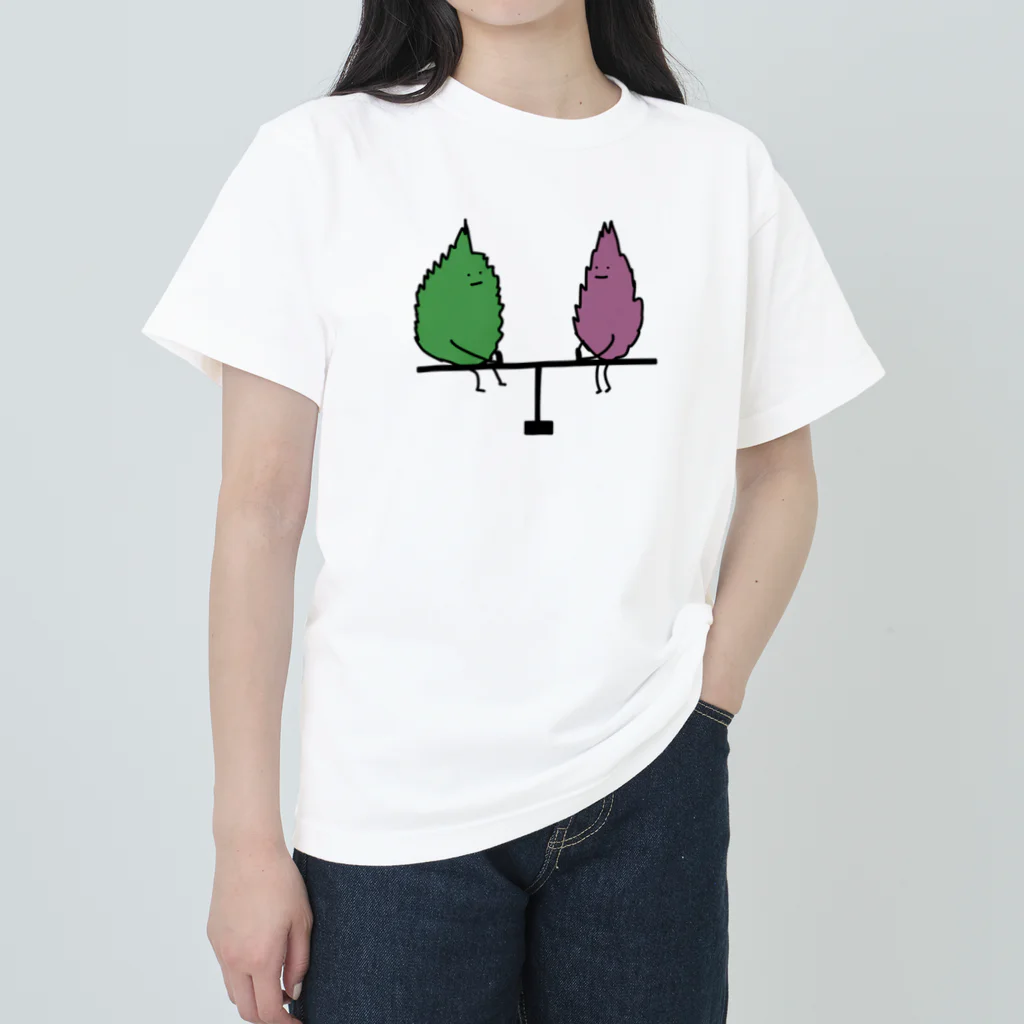 ＋Whimsyのシーソーシソ Heavyweight T-Shirt