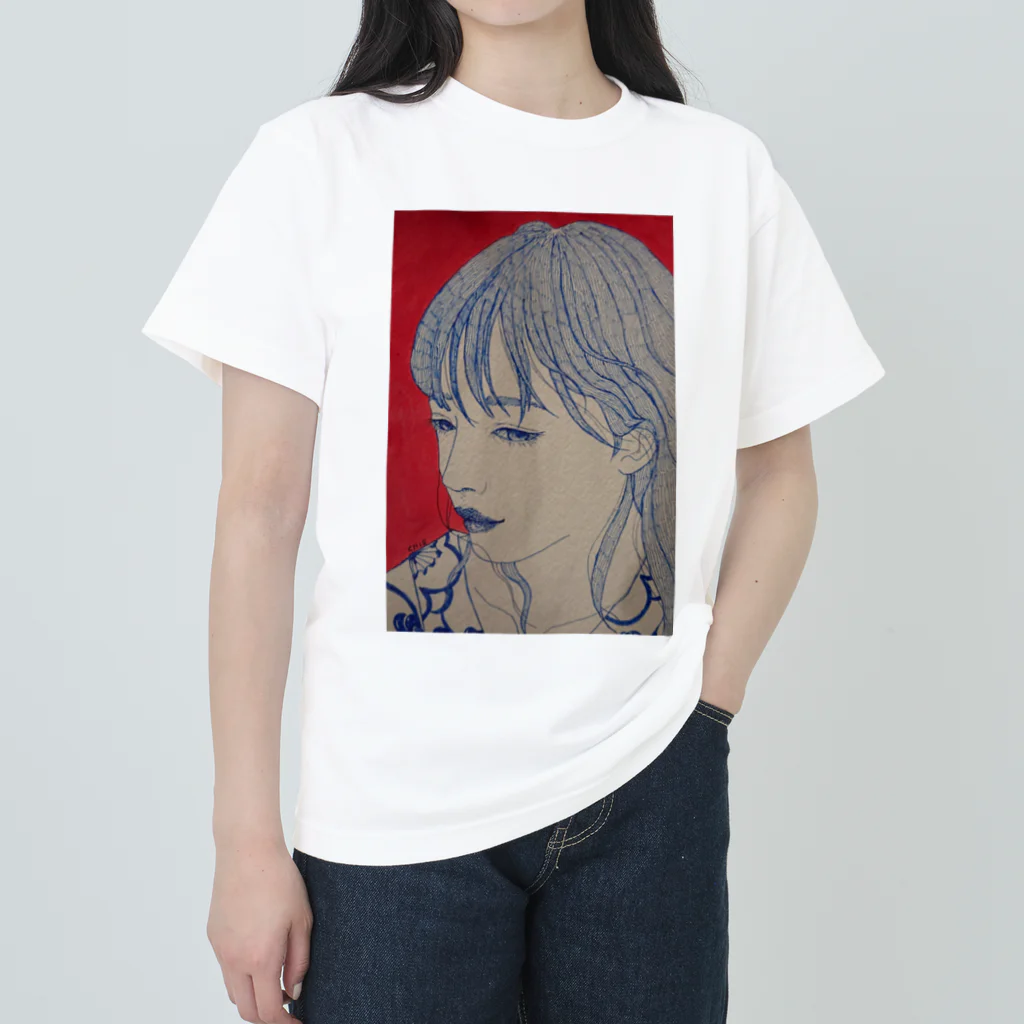岩井千枝の夕涼み ヘビーウェイトTシャツ