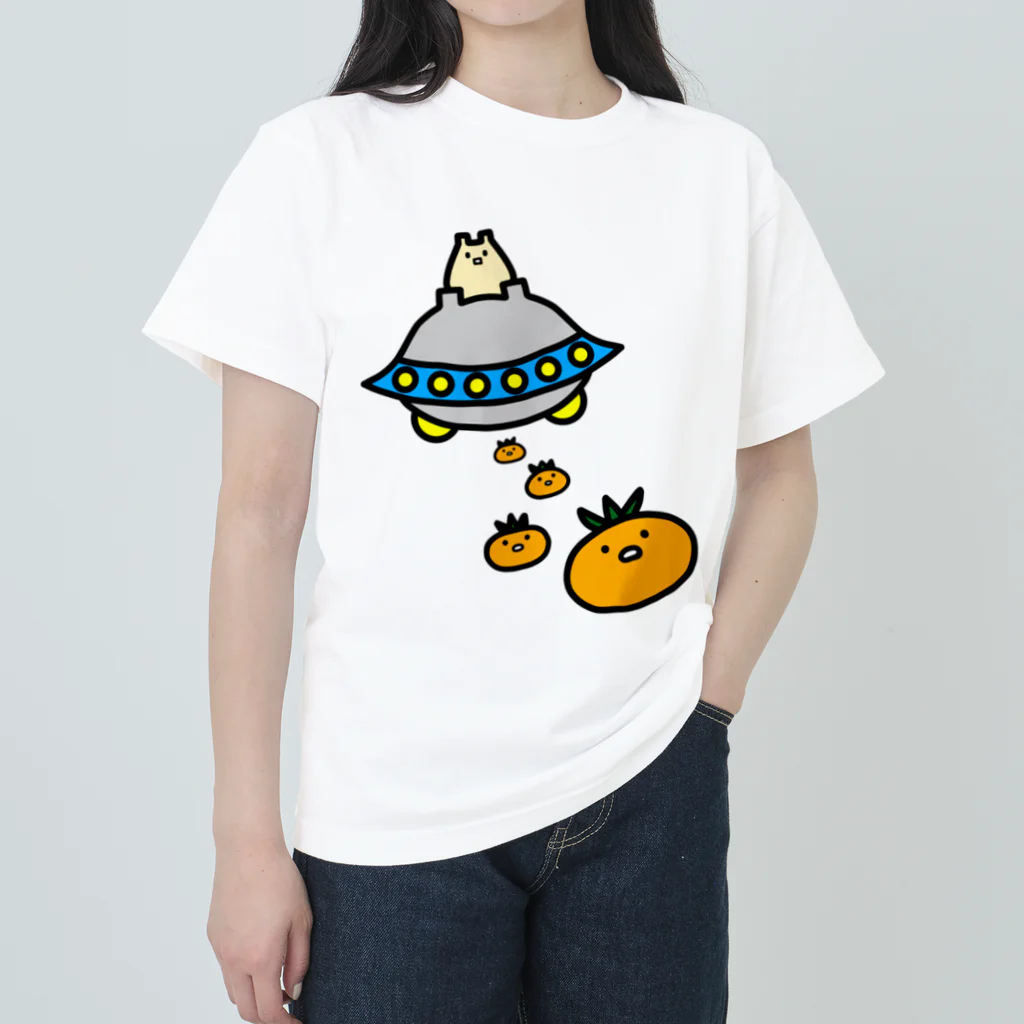 2Dうさぎの2Dうさぎ　みかん Heavyweight T-Shirt