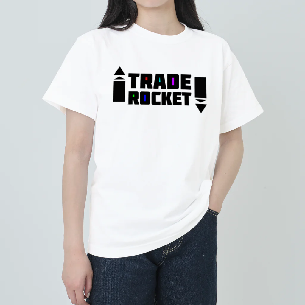 ニポトレ本舗☆投資家とトレーダーに捧ぐのストリートトレードロケット STREET TRADE ROCKET ヘビーウェイトTシャツ