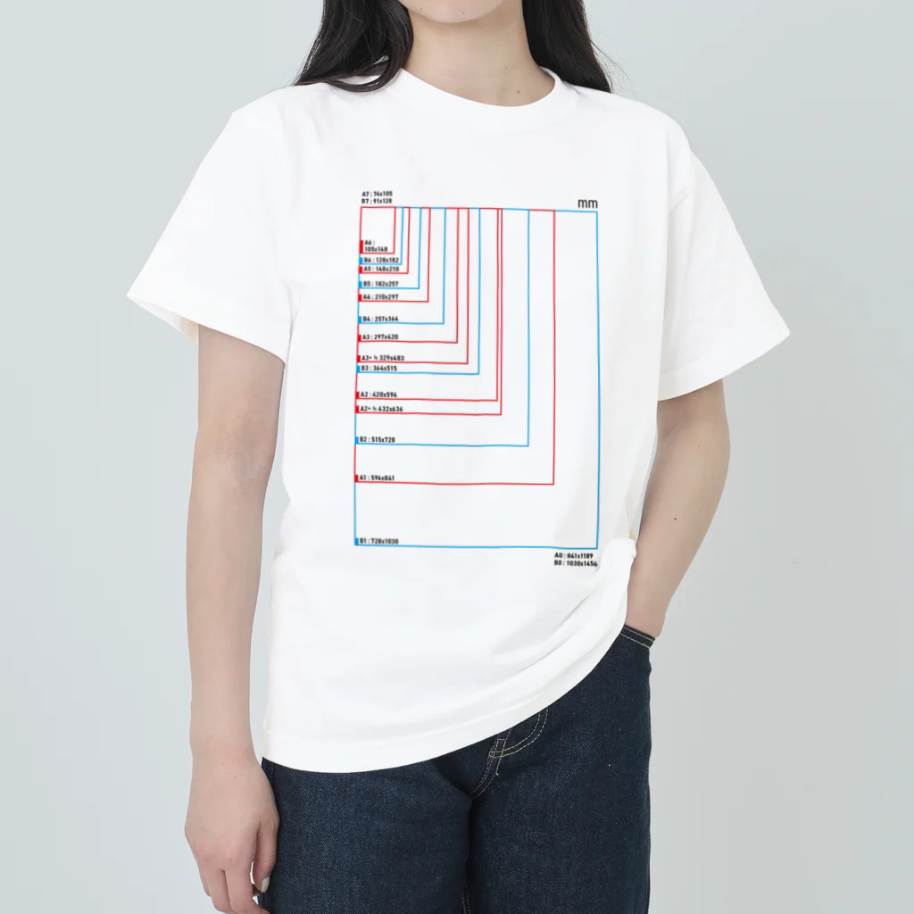 用紙サイズがわかるTシャツ / MYS.Factory ( youichirou )の