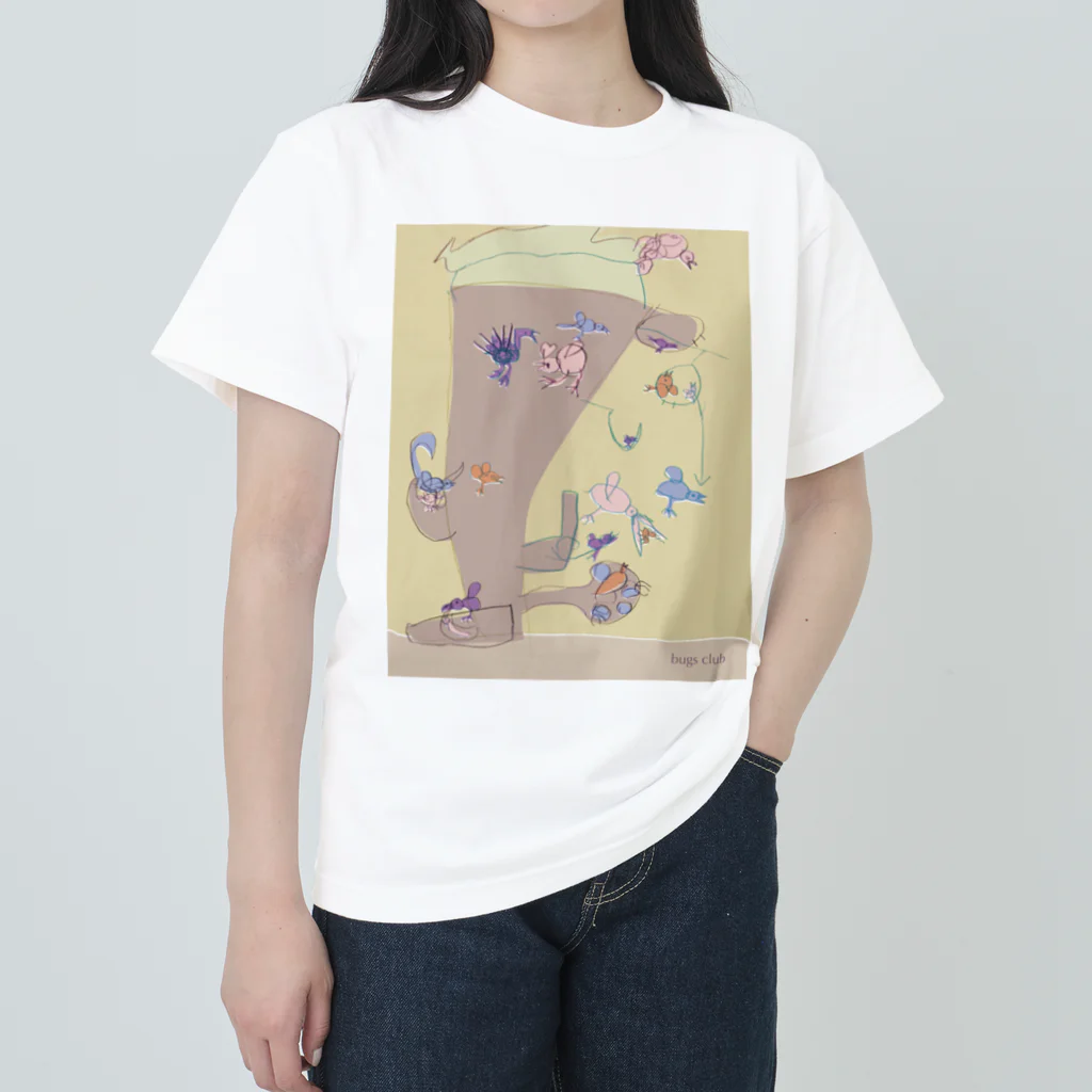 bugs club shopの大木にすむ鳥たち ヘビーウェイトTシャツ