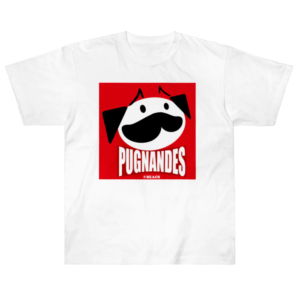 BEACSのPUGNANDES2022_Red ヘビーウェイトTシャツ