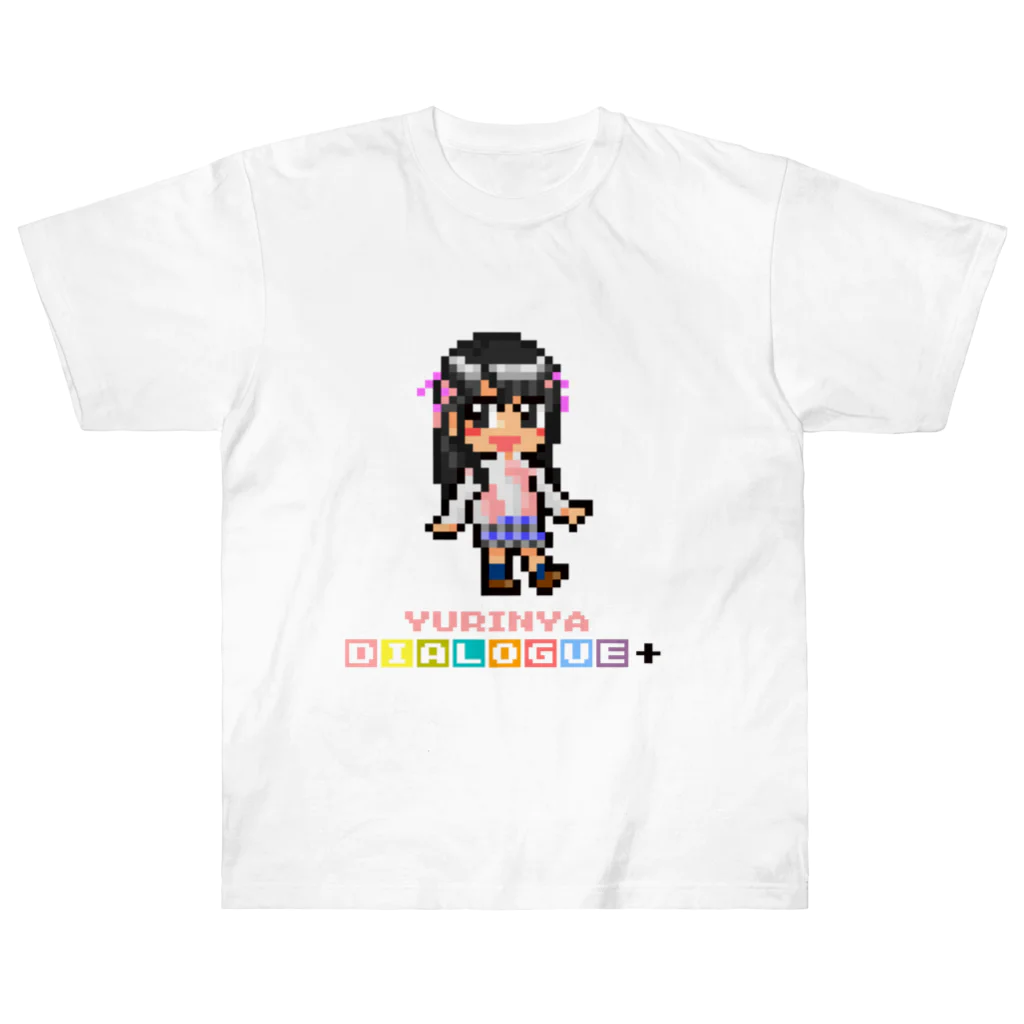 DIALOGUE＋のドットDIALOGUE＋ ゆりにゃ推しヘビーウェイトTシャツ(白) Heavyweight T-Shirt