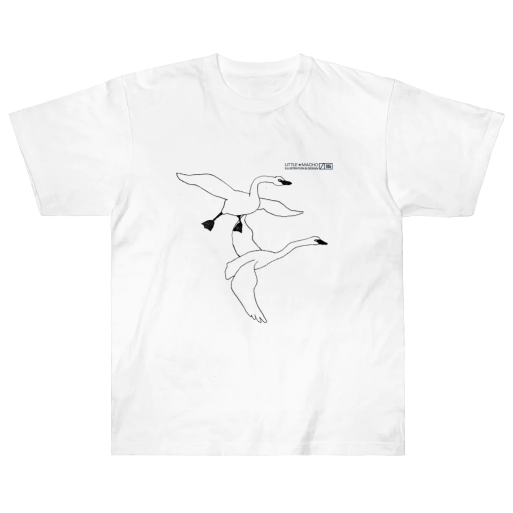 Little Machoの白鳥 Heavyweight T-Shirt