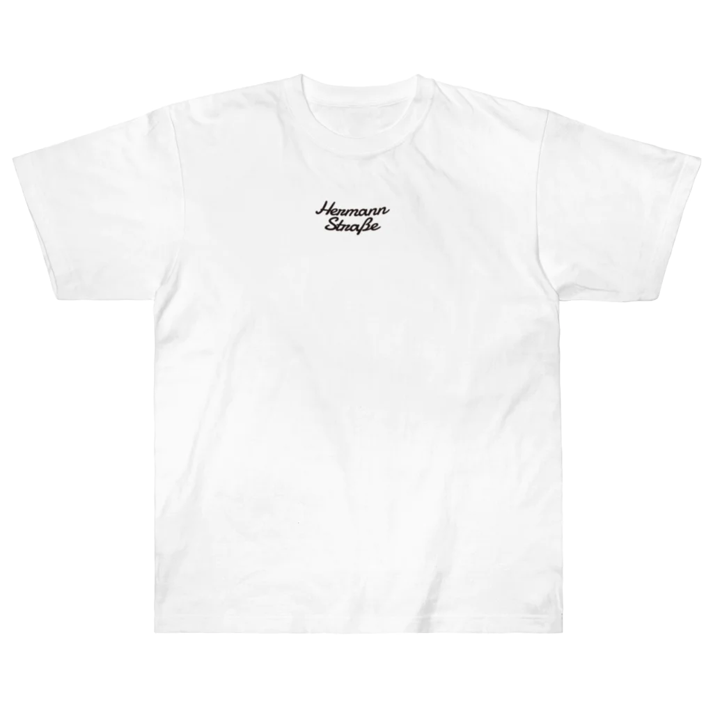 HermannStrasseのモネとグリーンイグアナ：バックプリント Heavyweight T-Shirt