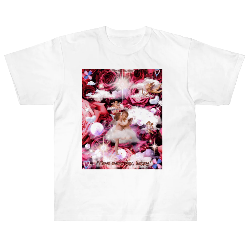 桜花-ouka-のLoveAngel Heavyweight T-Shirt