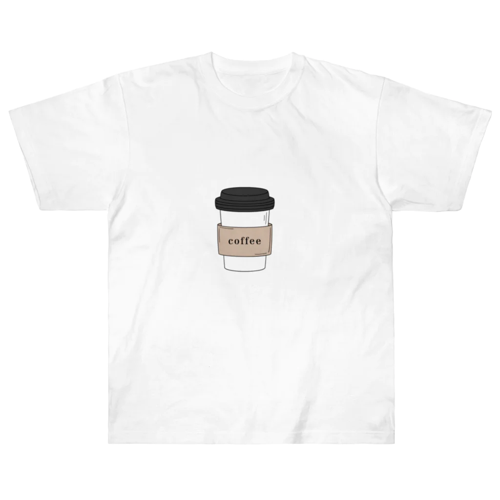 ナツのバスタブのテイクアウトcoffee(カラー) ヘビーウェイトTシャツ