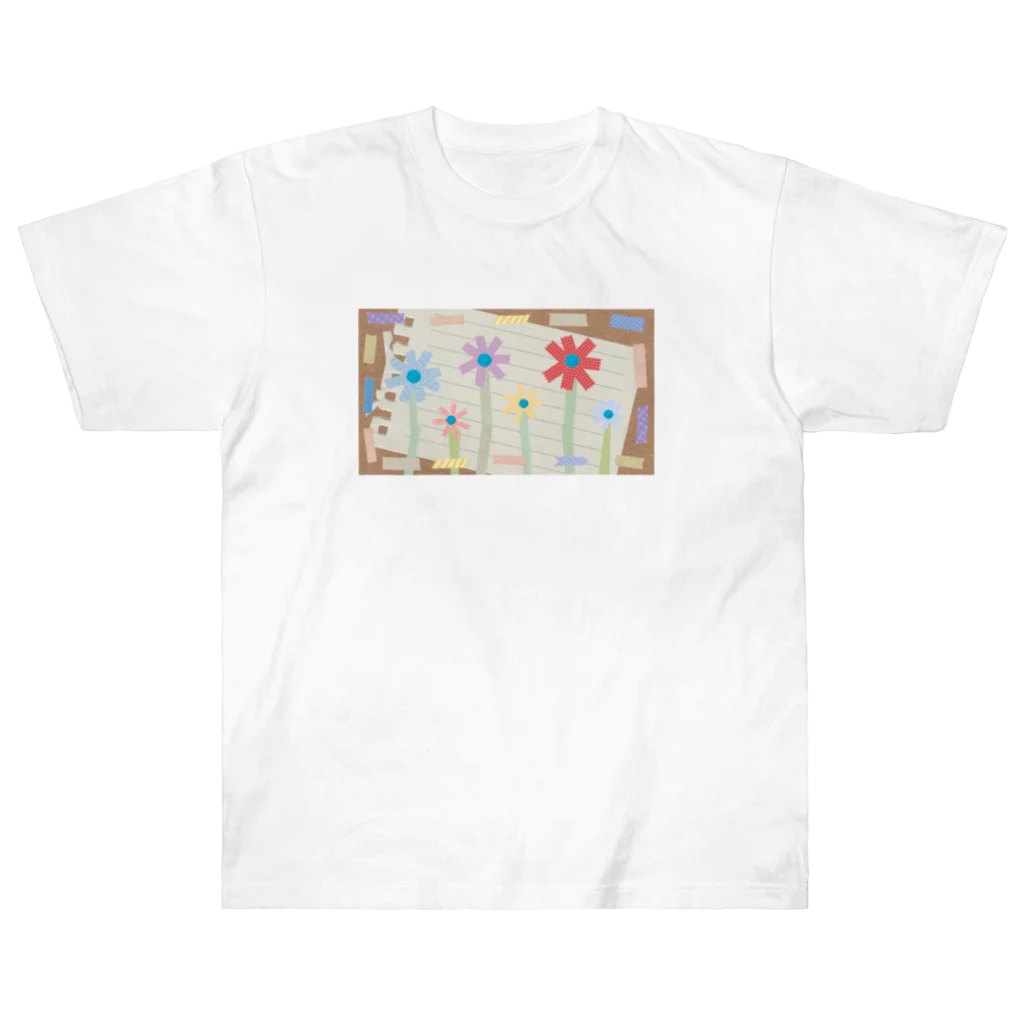 sandy-mのマスキングテープのお花畑 Heavyweight T-Shirt