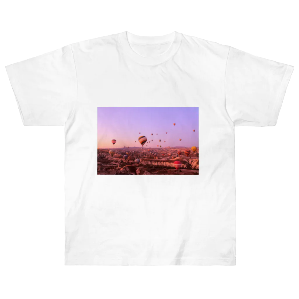 Vermeer-ふぇるめーるのいつでも絶景の旅へ　トルコ Heavyweight T-Shirt