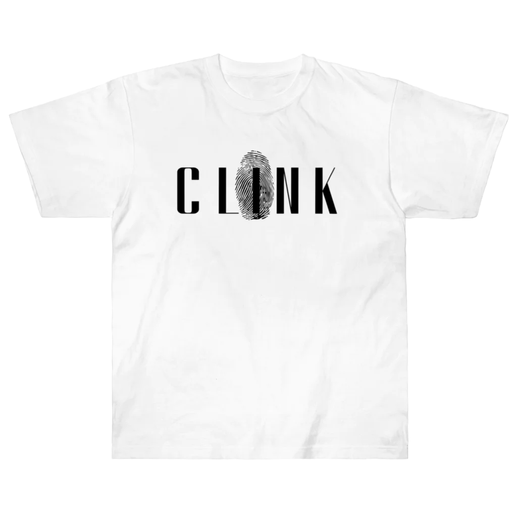 CLINK_officialのCLINK旧LOGO2 ヘビーウェイトTシャツ